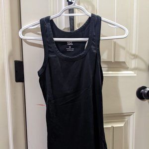 Unisex Size Medium Tank Top Black Fit Forming Tight